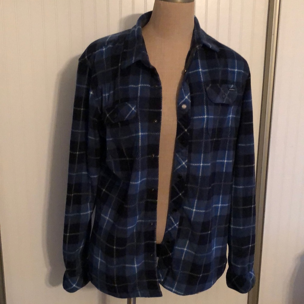 O’NEILL BRAND FLANNEL LONG SLEEVE BUTTON DOWN SHIRT